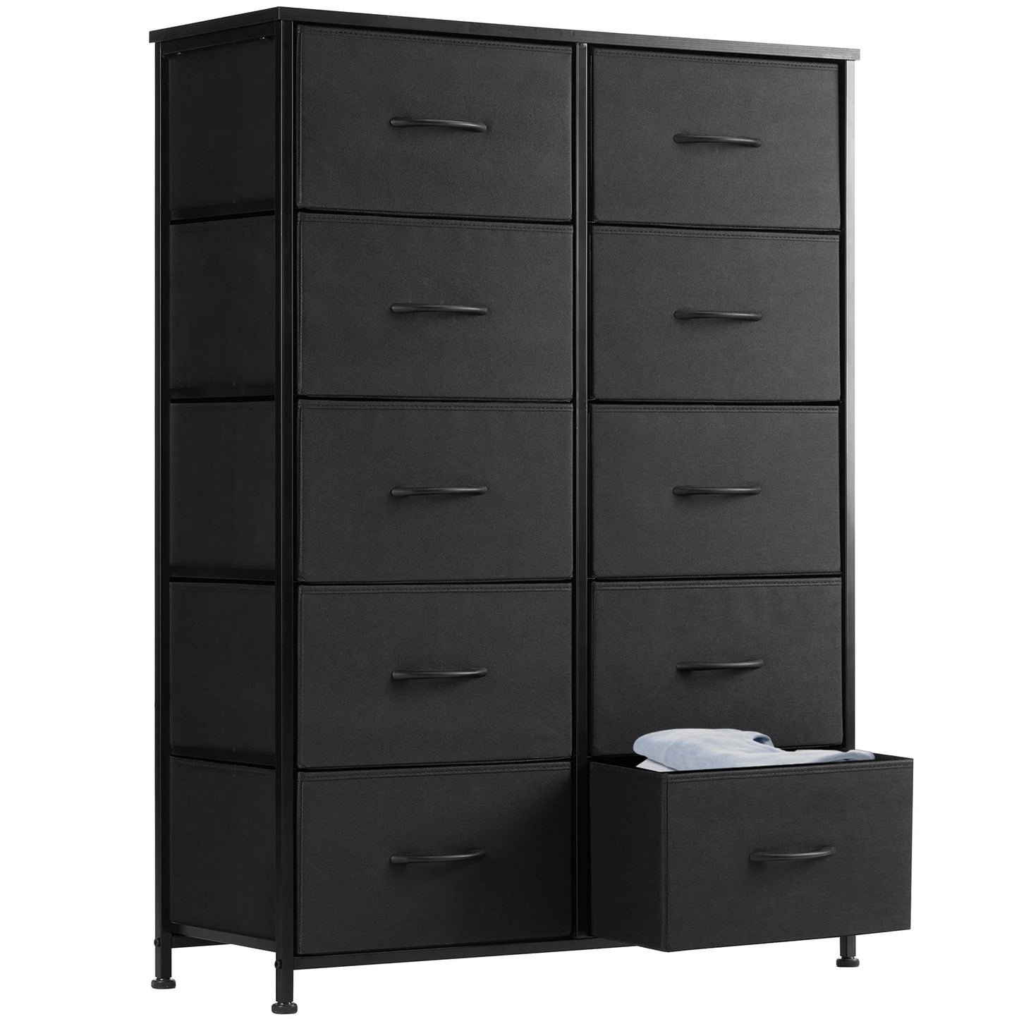 Metal Frame Dresser with Fabric Drawers