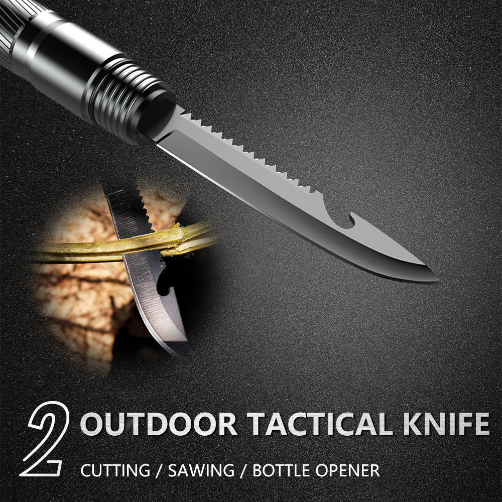 Multifunction Trekking Poles Mountaineering Collapsible Sticks