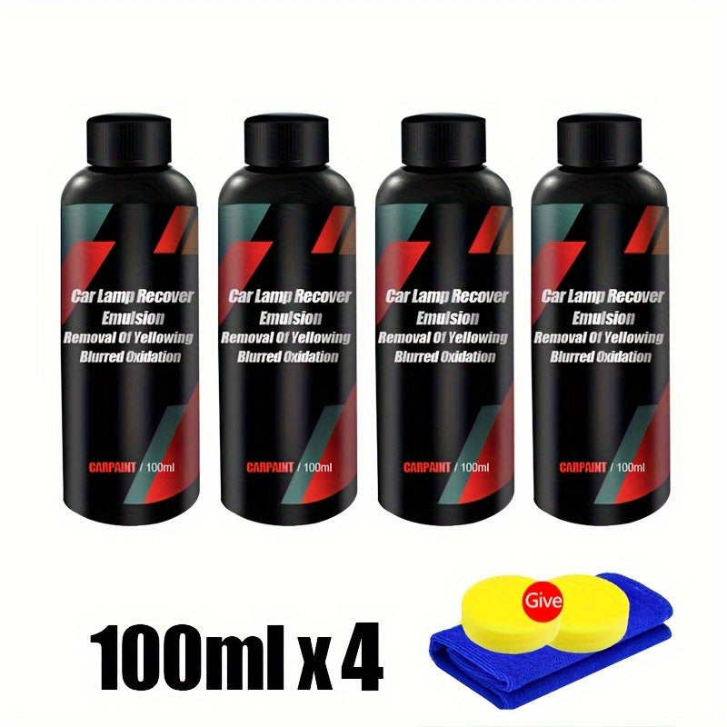 Auto Headlight Restoration Kit Car Headlights Tail Lights Fog And Directional Lights Oxidation Yellowing Scratches Blurring Polishing Remover Kits