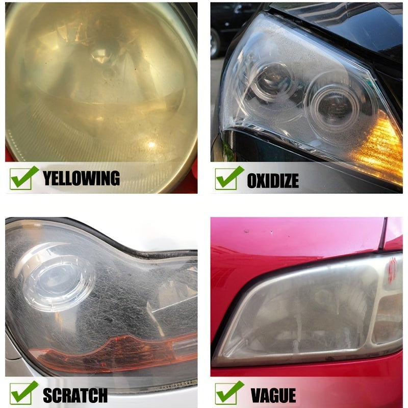 Auto Headlight Restoration Kit Car Headlights Tail Lights Fog And Directional Lights Oxidation Yellowing Scratches Blurring Polishing Remover Kits