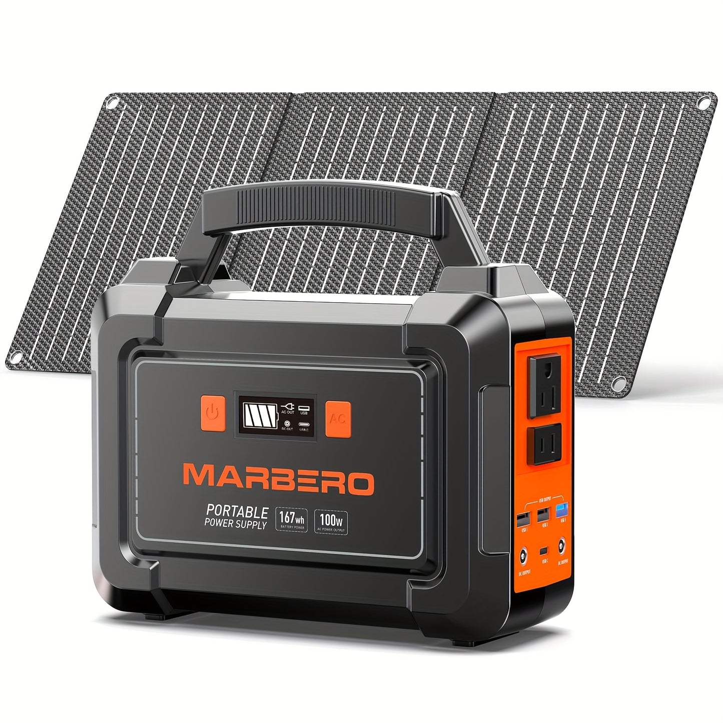 Portable Power Station 200W/300W Peak MARBERO Solar Generator