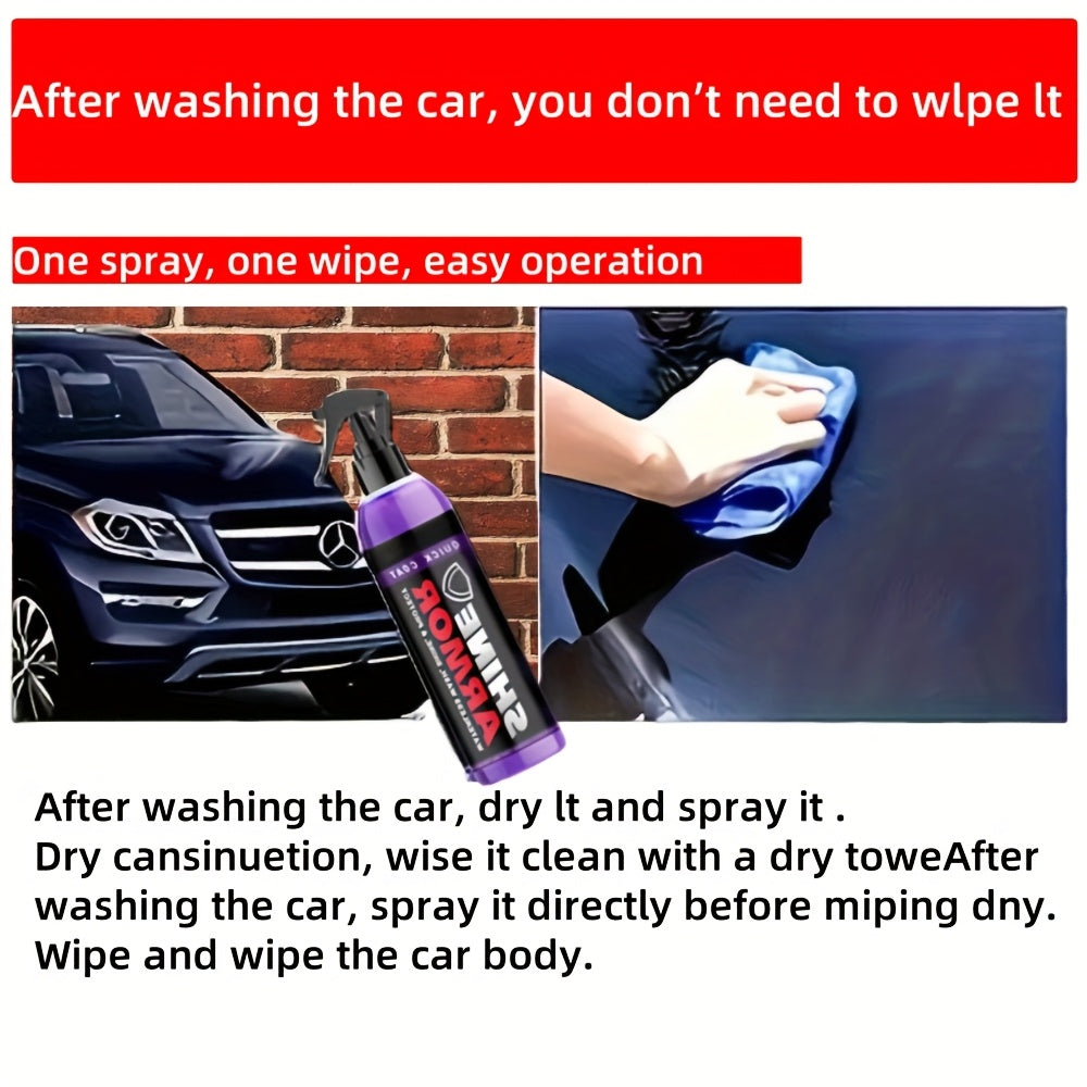 3-in-1 High Gloss Quick Dry Ceramic Car Paint Spray 3.38 F