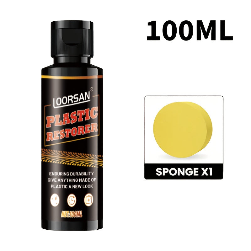 Car Interior Restoration Wax, 100ML - Deep Shine, Brightening & Long-Lasting Protection for Dashboard, Seats, Tires & Plastic Parts