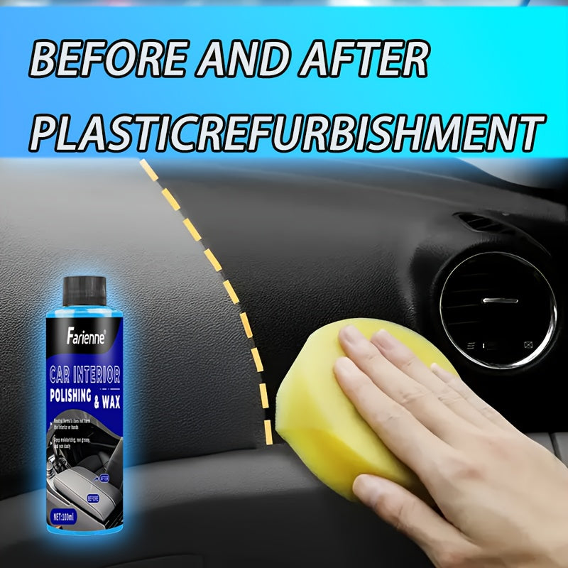 Anti-Oxidation Plastic And Leather Restoration Cream, Car Interior Repair Kit