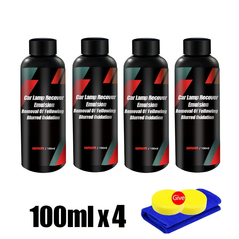 Car Headlight Restoration Polishing Kits Headlamp Repair Kits Car Light Polisher Cleaning Paste Car Paint Care Refurbish Agent