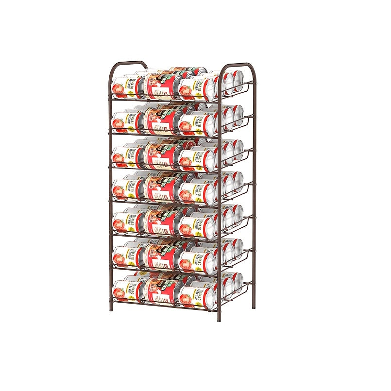 Can Rack Kitchen Organizer With Adjustable Dividers, Holds Up To 84 Cans