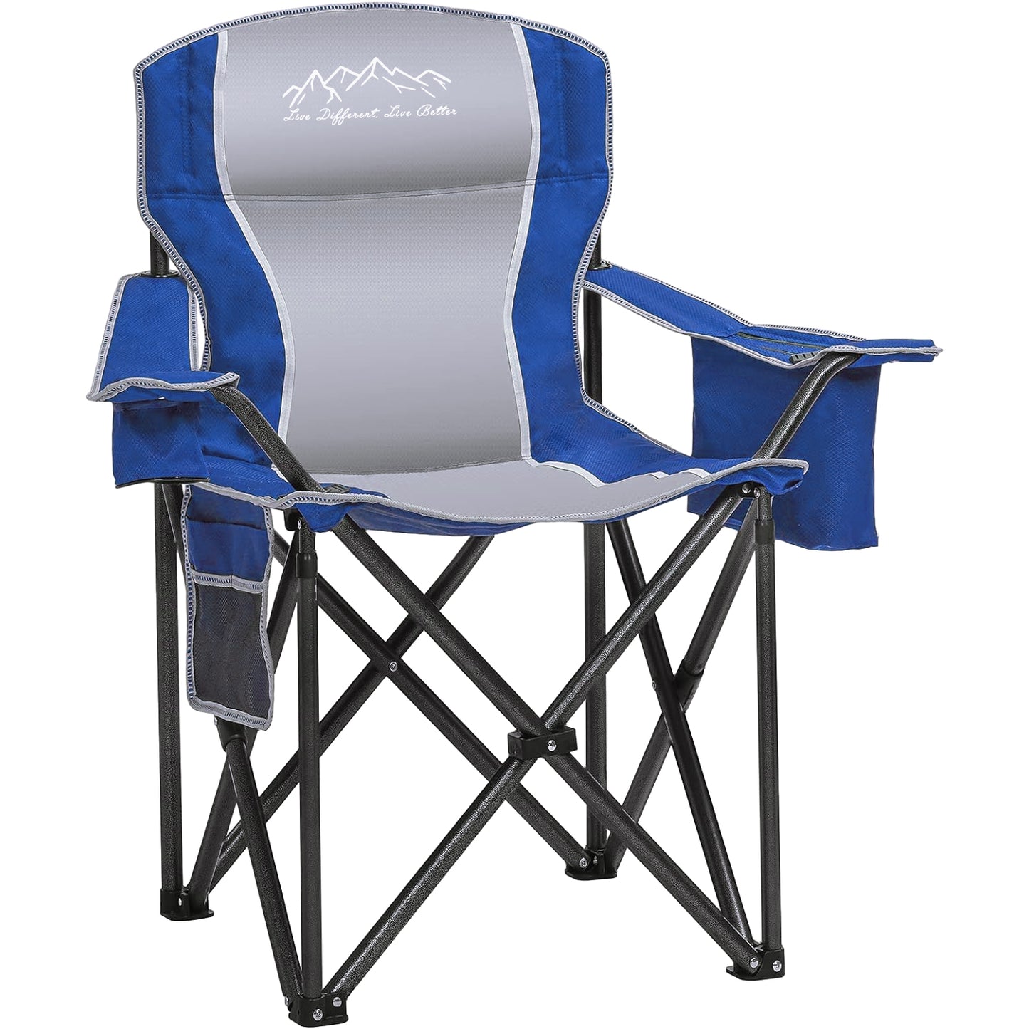 SAILARY Folding Camping Chair, Heavy Duty Portable Lawn Chair