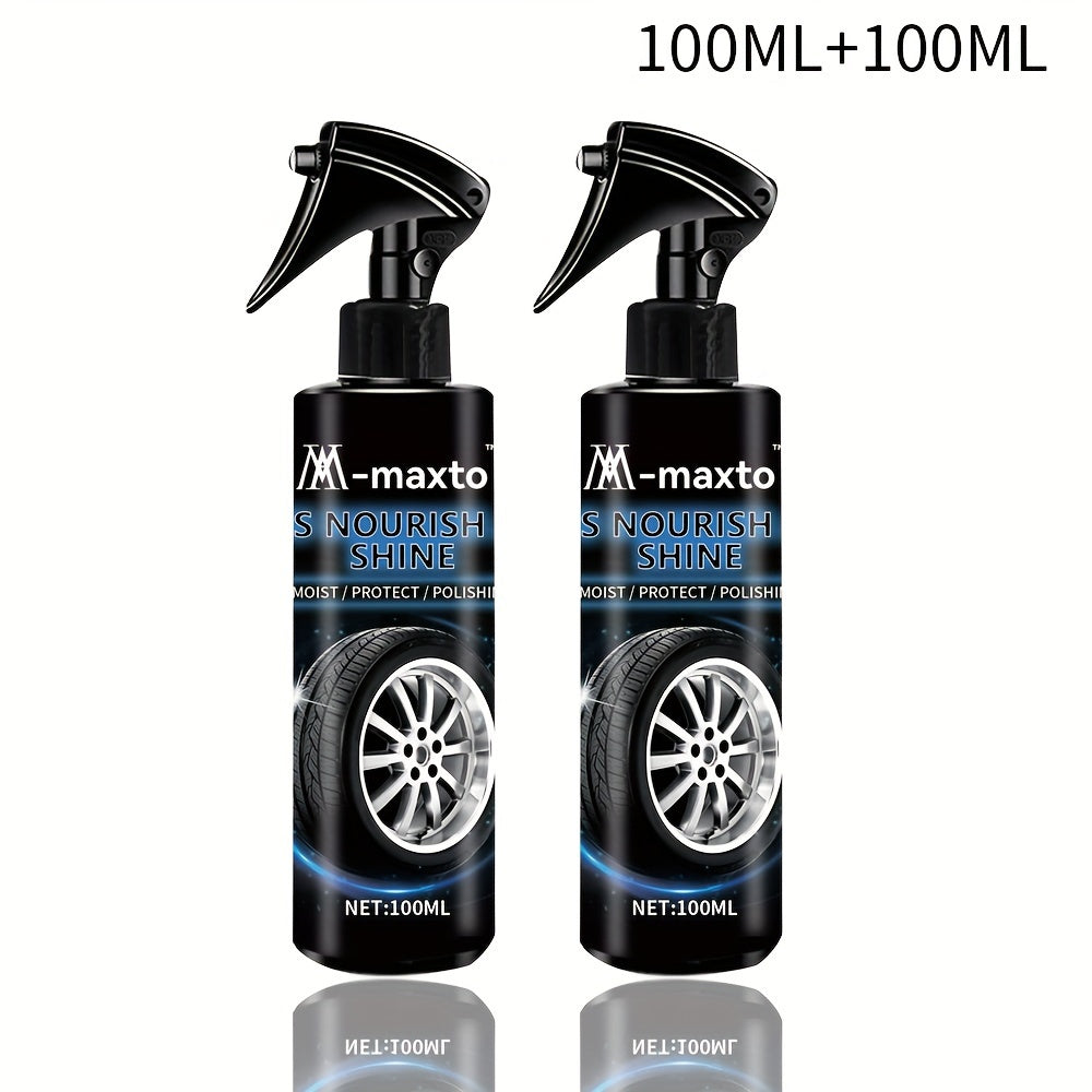 Am-Maxto Car Tire Shine: Moisture Protection, Polishing, And Glossy Finish for Tires -