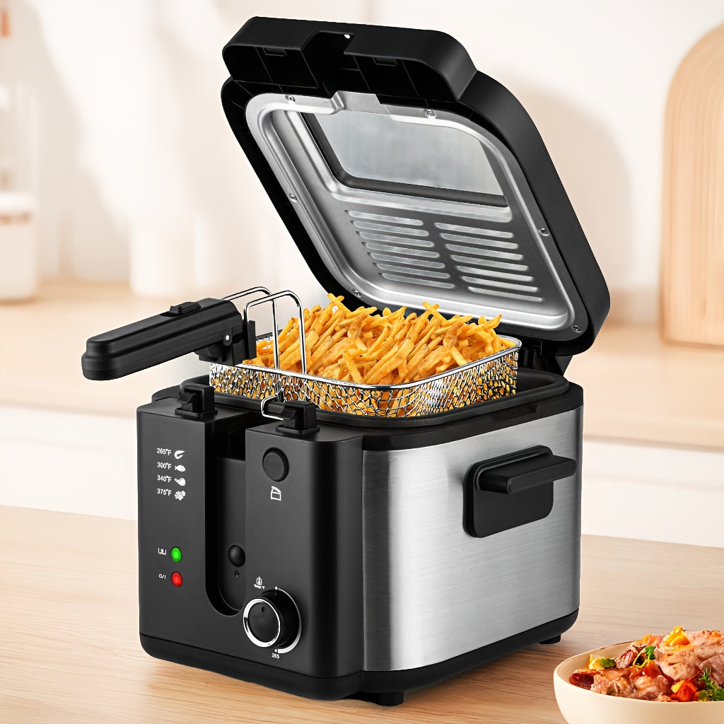 SUSTEAS Deep Fryer for Home Use with 1500W Power