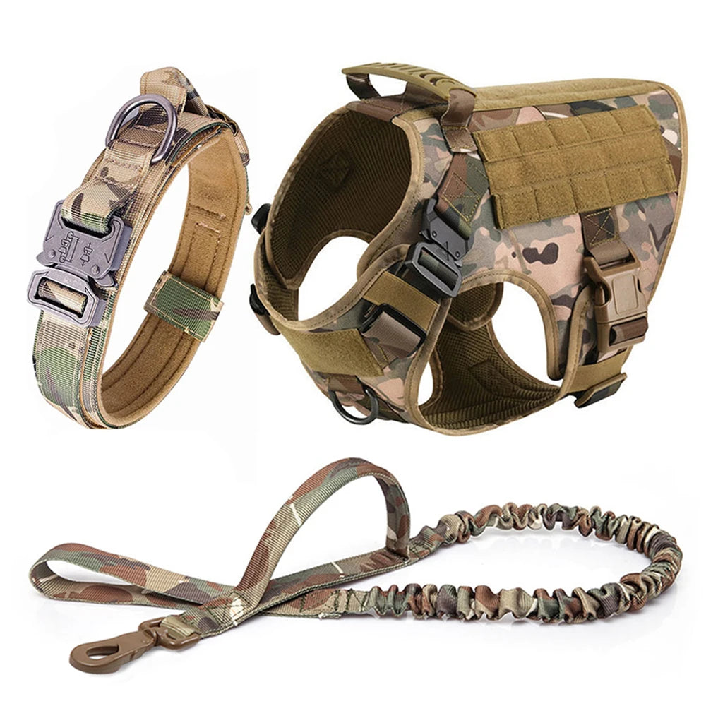 Large Dog Harness And Leash Set For German Shepherd Malinois