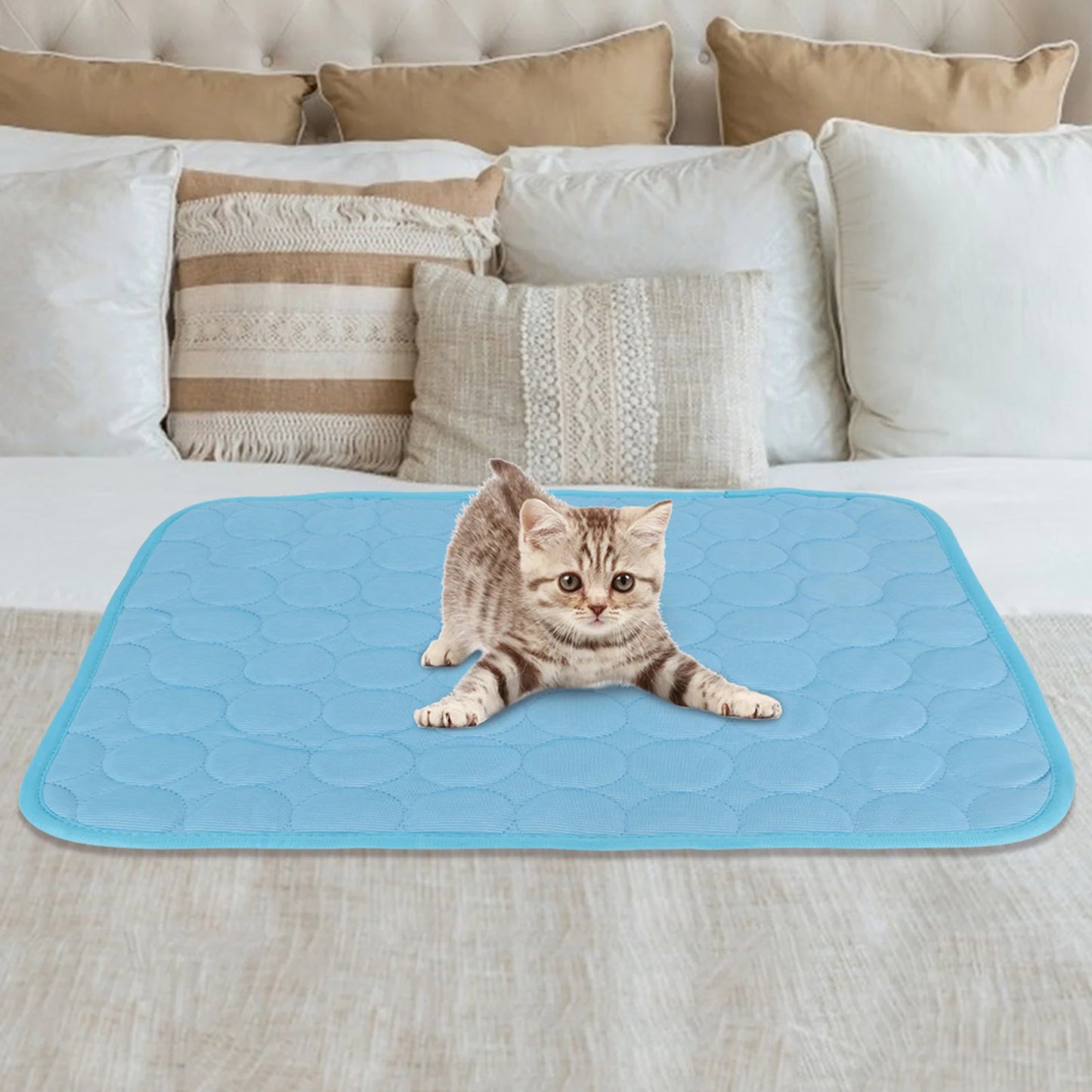 Cooling Mat for Dog Cat Pet Self Cooling Pillow Bed