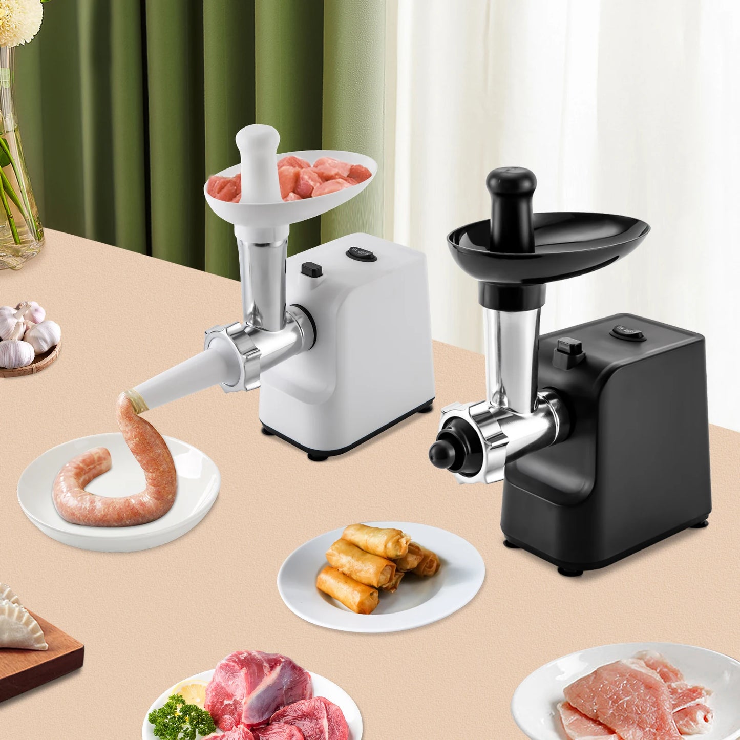 1000W Electric Sausage Stuffer Sausage Maker Meat Grinder