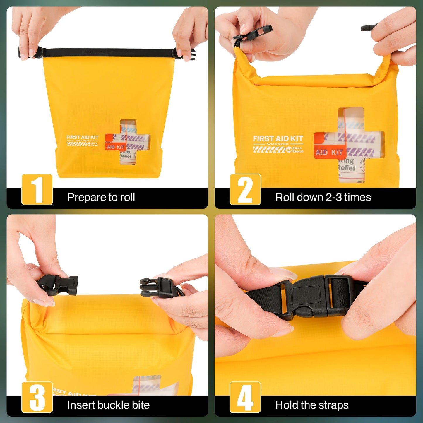 Waterproof First Aid Kit, Lightweight Emergency Survival Supplies