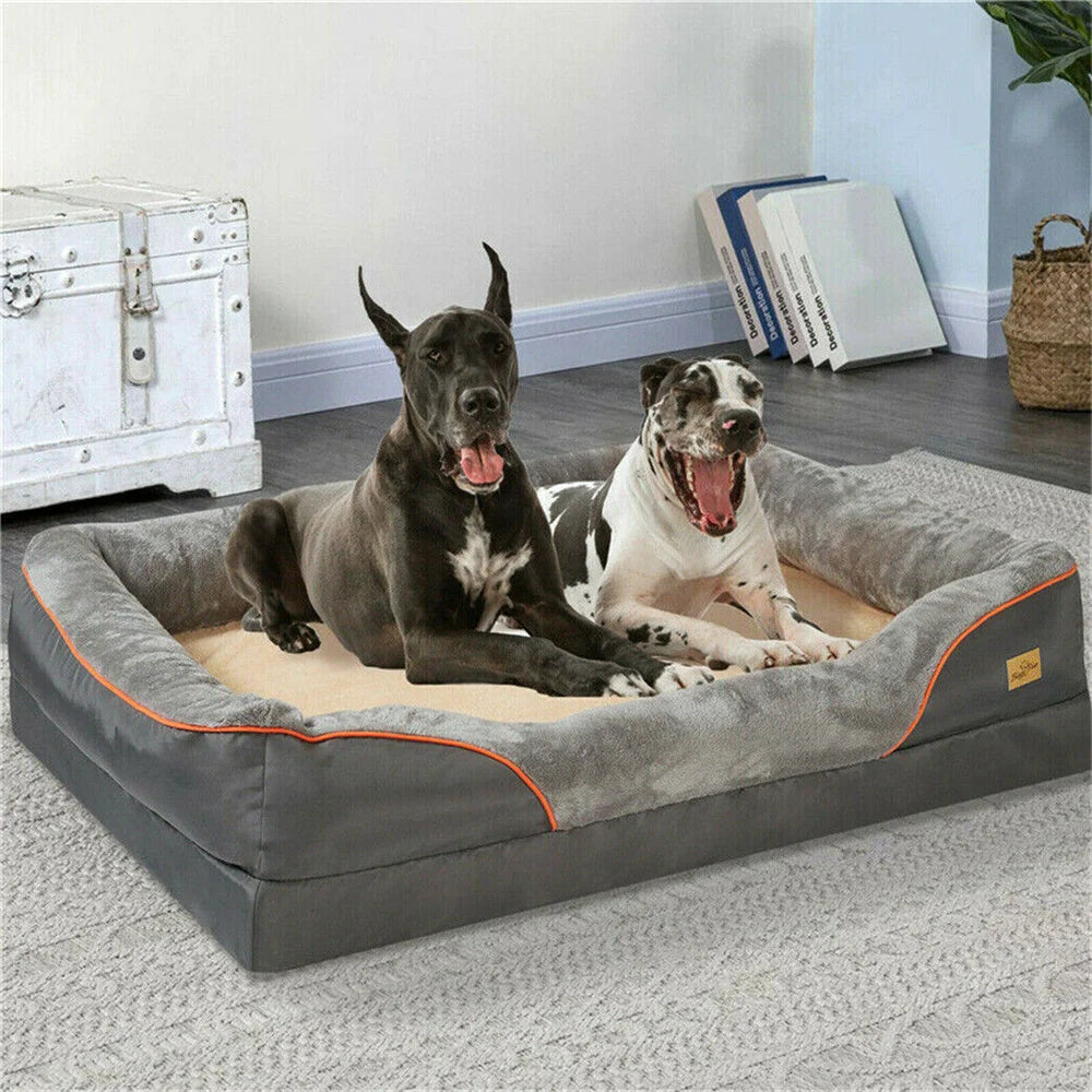 Jumbo Large Orthopedic Dog Bed Memory Foam Pet Sofa Couch