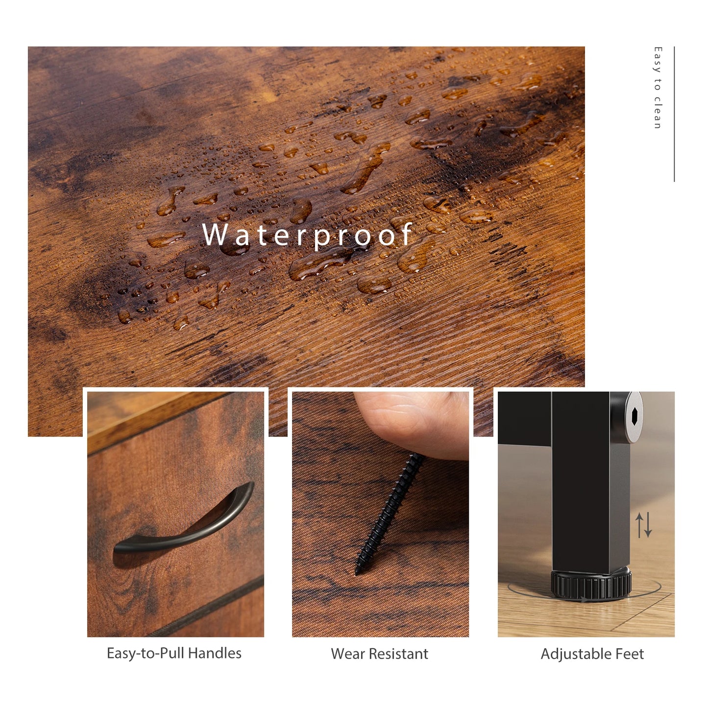 Metal Frame Dresser with Fabric Drawers