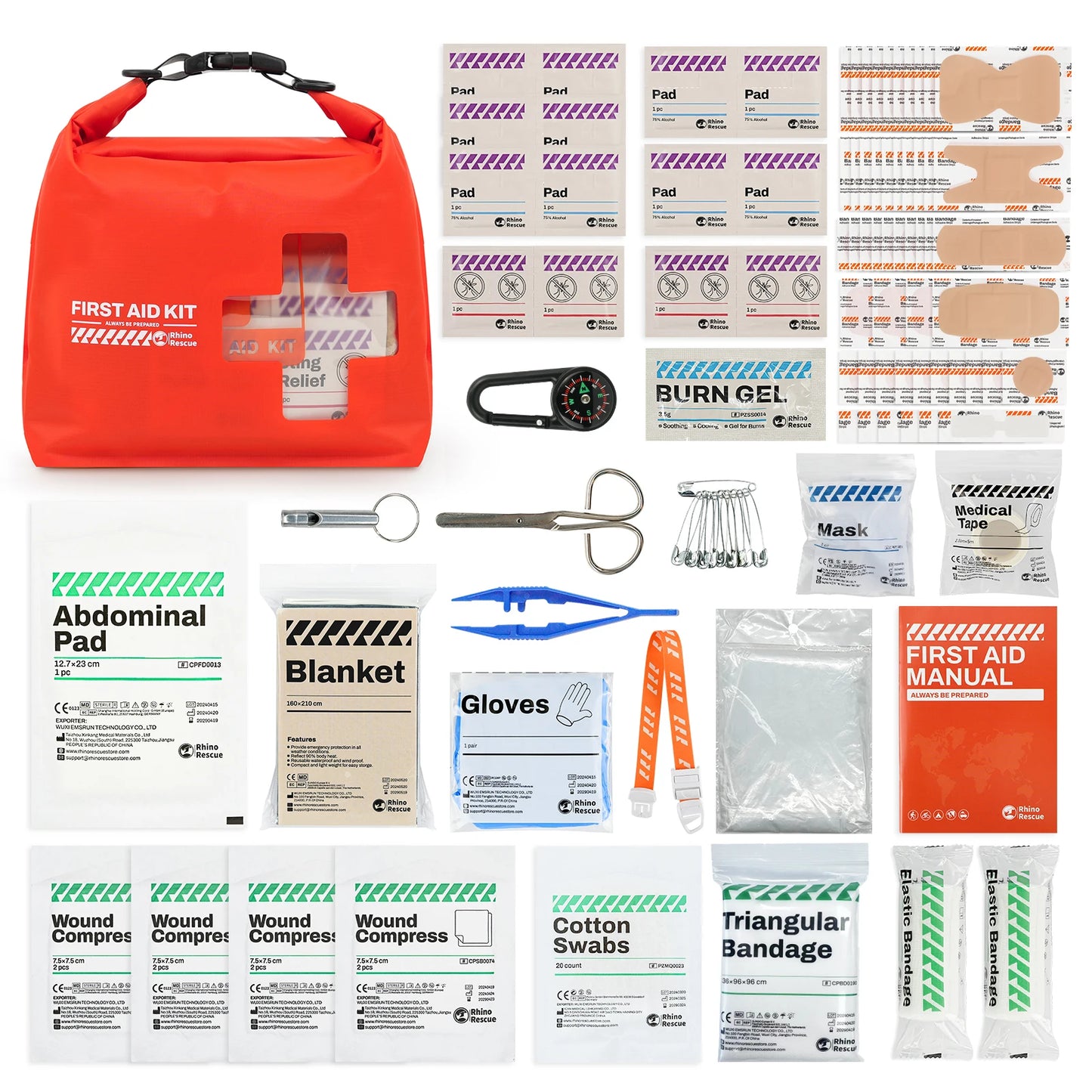Waterproof First Aid Kit, Lightweight Emergency Survival Supplies