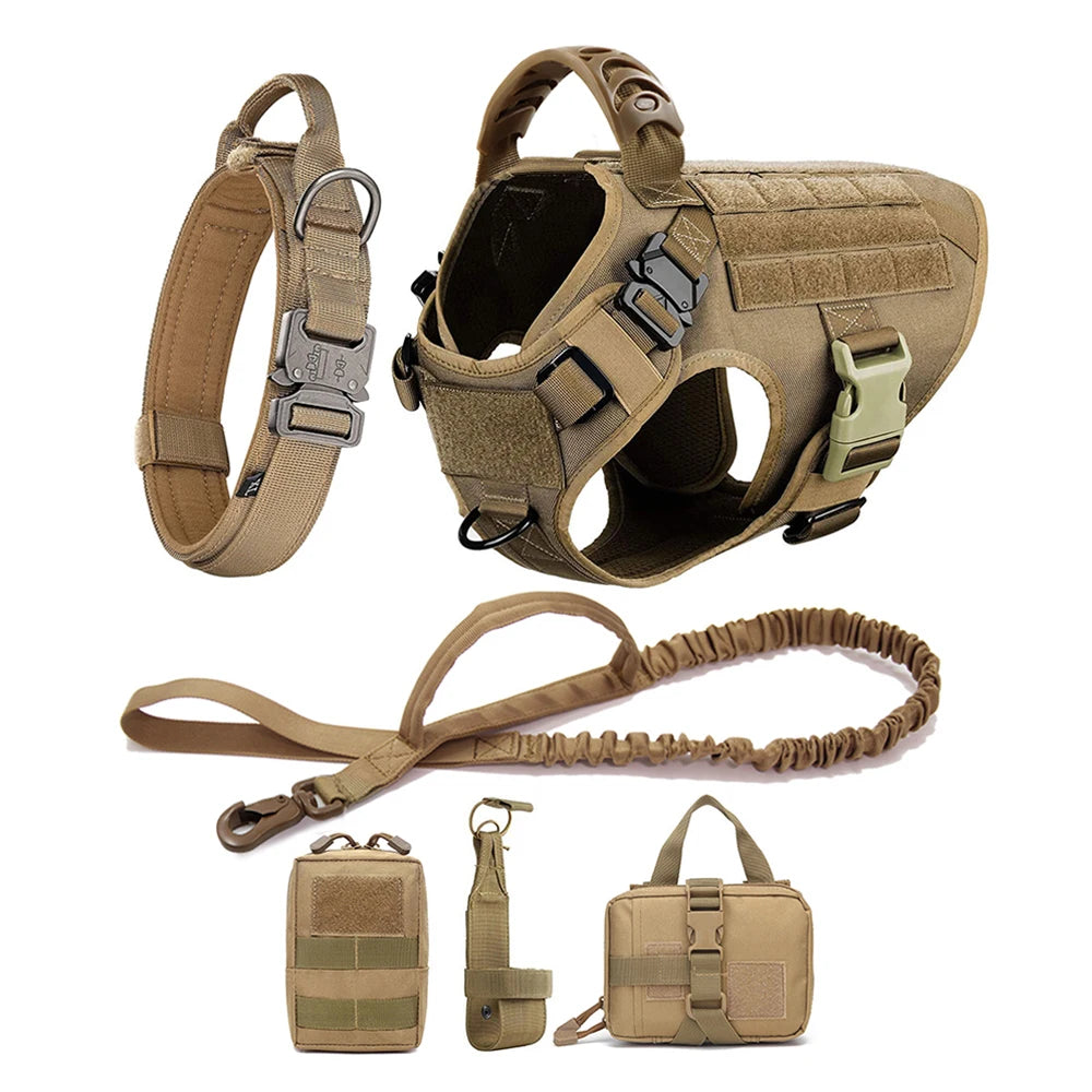 Large Dog Harness And Leash Set For German Shepherd Malinois