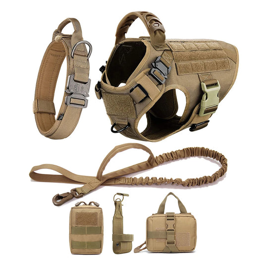 Large Dog Harness And Leash Set For German Shepherd Malinois