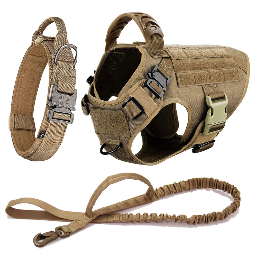 Large Dog Harness And Leash Set For German Shepherd Malinois