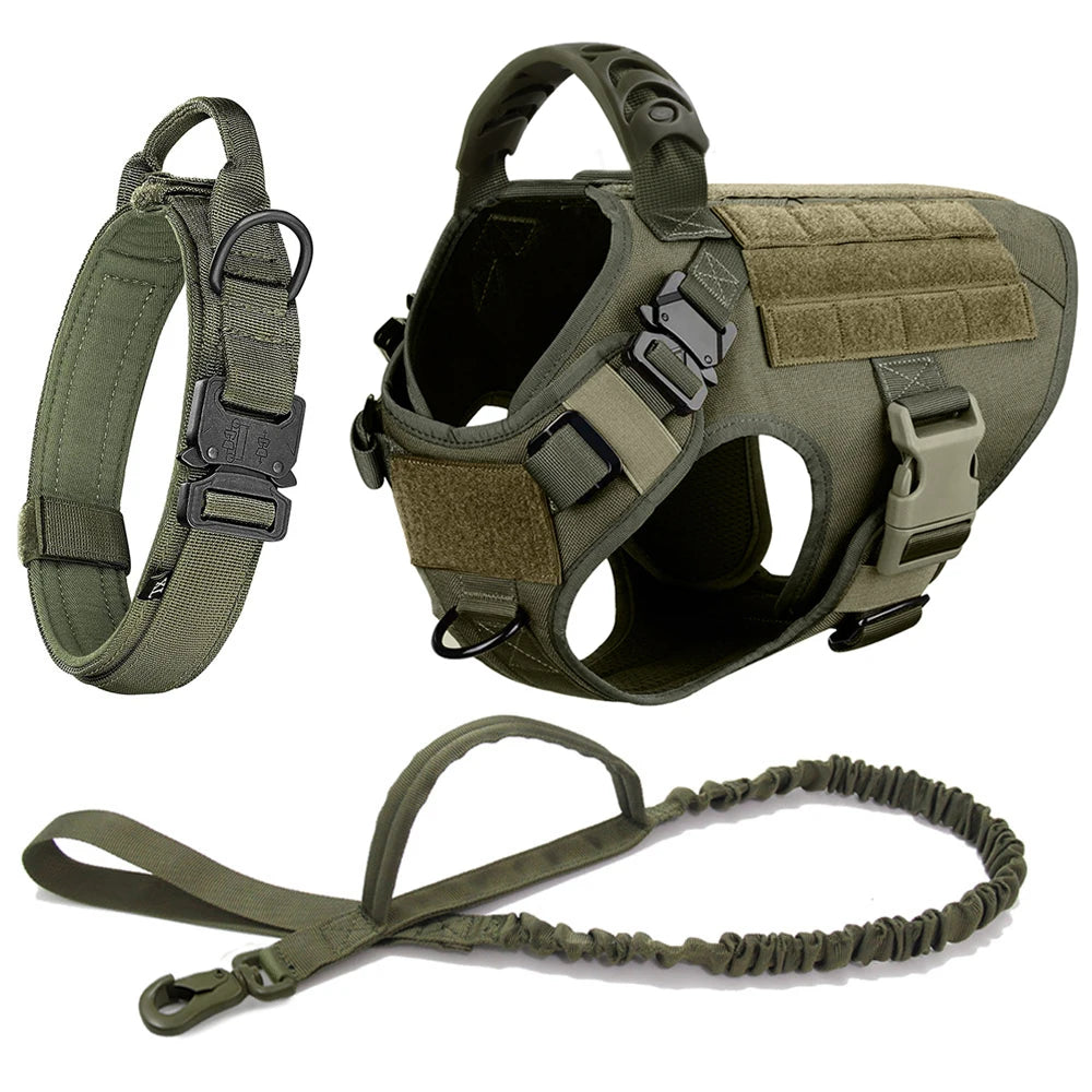 Large Dog Harness And Leash Set For German Shepherd Malinois