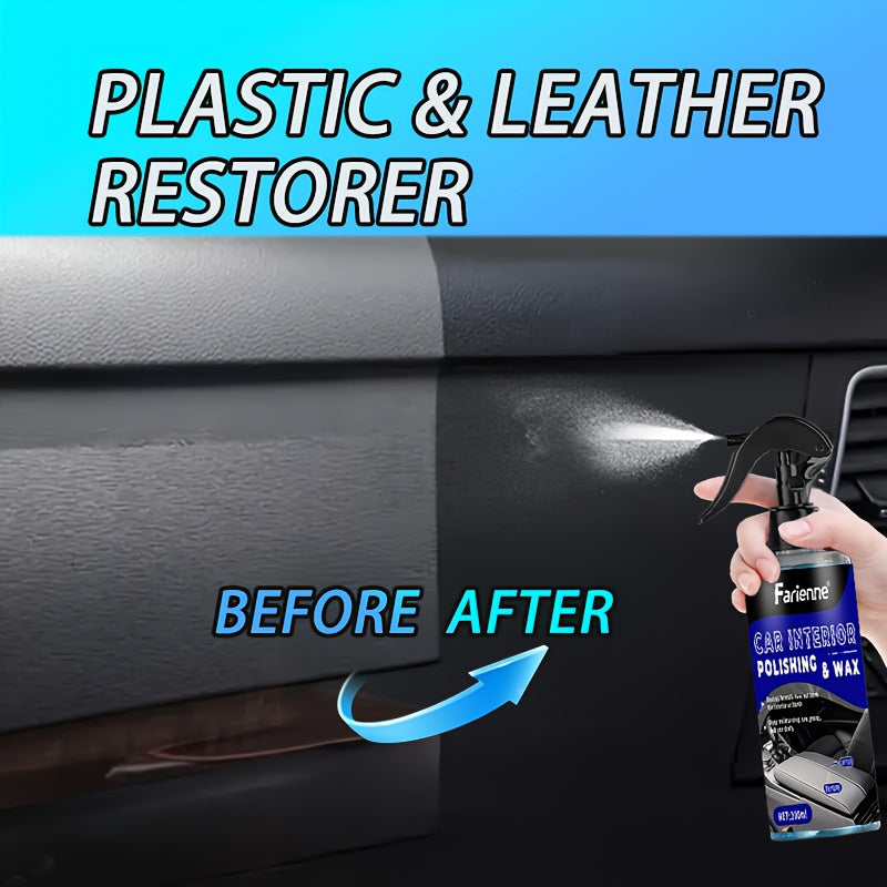 Anti-Oxidation Plastic And Leather Restoration Cream, Car Interior Repair Kit