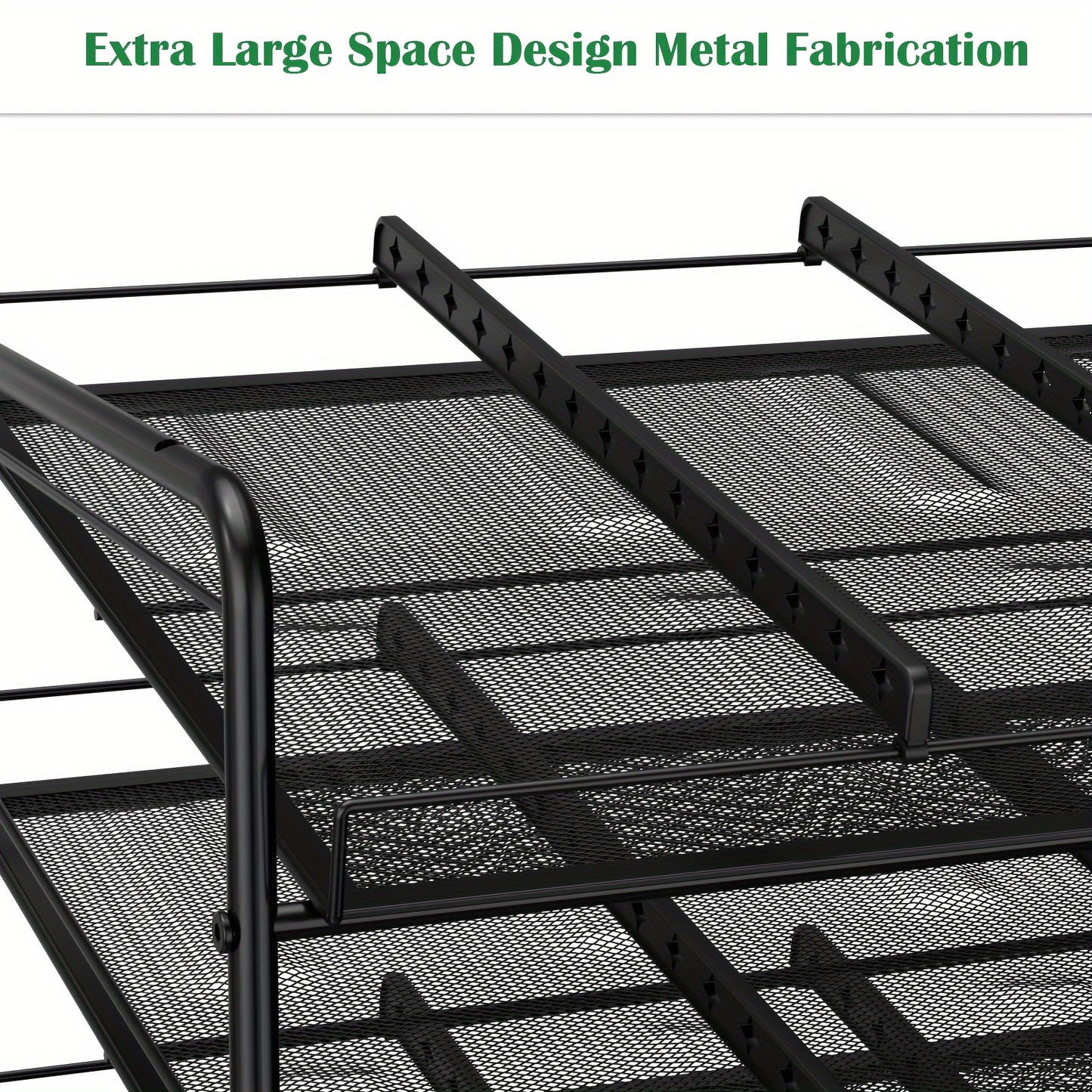 Can Rack Kitchen Organizer With Adjustable Dividers, Holds Up To 84 Cans