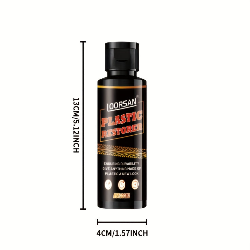 Car Interior Restoration Wax, 100ML - Deep Shine, Brightening & Long-Lasting Protection for Dashboard, Seats, Tires & Plastic Parts