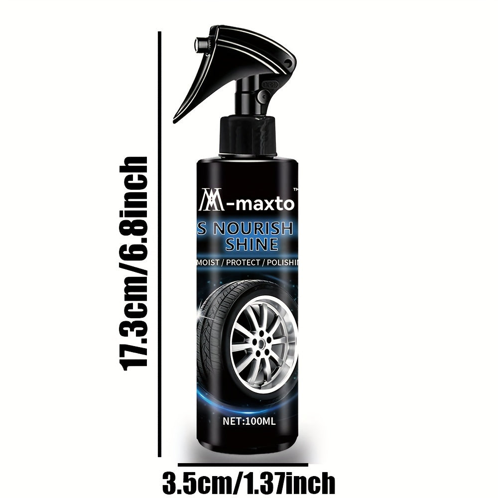 Am-Maxto Car Tire Shine: Moisture Protection, Polishing, And Glossy Finish for Tires -