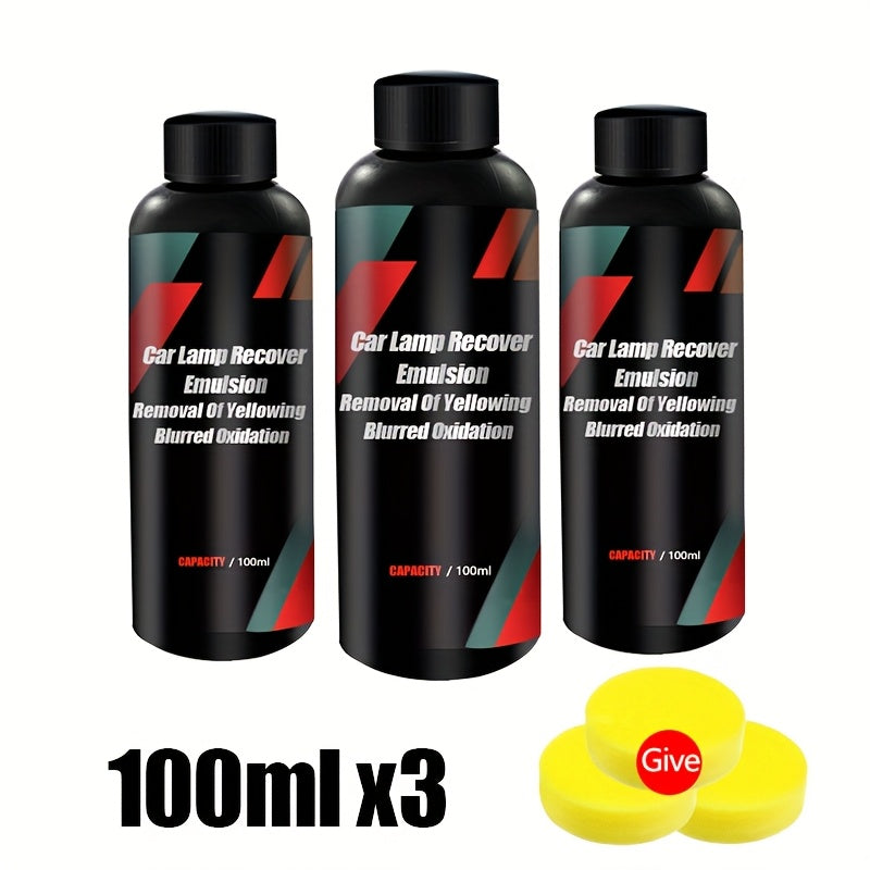 Car Headlight Restoration Polishing Kits Headlamp Repair Kits Car Light Polisher Cleaning Paste Car Paint Care Refurbish Agent